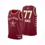 Camiseta All Star 2024 Dallas Mavericks Luka Doncic #77 Rojo