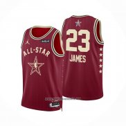 Camiseta All Star 2024 Los Angeles Lakers LeBron James #23 Rojo