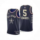 Camiseta All Star 2024 Minnesota Timberwolves Anthony Edwards #5 Azul