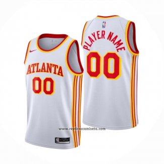 Camiseta Atlanta Hawks Personalizada Association 2020-21 Blanco