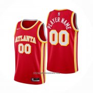 Camiseta Atlanta Hawks Personalizada Icon 2020-21 Rojo