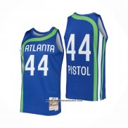 Camiseta Atlanta Hawks Pete Maravich #44 Mitchell & Ness 1971-72 Azul