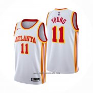 Camiseta Atlanta Hawks Trae Young #11 Association 2020-21 Blanco