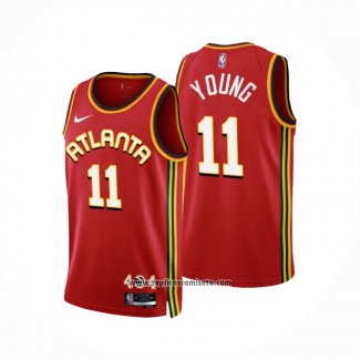 Camiseta Atlanta Hawks Trae Young #11 Icon 2022-23 Rojo