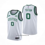 Camiseta Boston Celtics Jayson Tatum #0 75th Anniversary Blanco