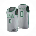 Camiseta Boston Celtics Jayson Tatum #0 Ciudad 2018-19 Gris