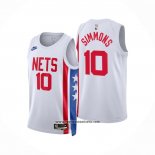 Camiseta Brooklyn Nets Ben Simmons #10 Classic 2022-23 Blanco