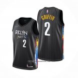 Camiseta Brooklyn Nets Blake Griffin #2 Ciudad 2020-21 Negro