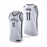 Camiseta Brooklyn Nets Kyrie Irving #11 Association Autentico Blanco