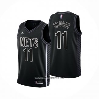 Camiseta Brooklyn Nets Kyrie Irving #11 Statement 2022-23 Negro