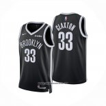Camiseta Brooklyn Nets Nic Claxton NO 33 Icon 2025-26 Negro