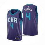 Camiseta Charlotte Hornets Devonte Graham #4 Statement Edition Violeta