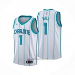 Camiseta Charlotte Hornets LaMelo Ball NO 1 Association 2024-25 Blanco