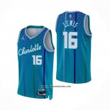 Camiseta Charlotte Hornets Scottie Lewis #16 Ciudad 2021-22 Azul
