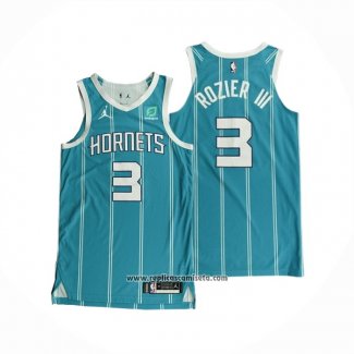 Camiseta Charlotte Hornets Terry Rozier III #3 Icon Autentico 2020-21 Verde