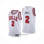Camiseta Chicago Bulls Lonzo Ball NO 2 Association 2025-26 Blanco