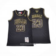 Camiseta Chicago Bulls Michael Jordan #23 Mitchell & Ness 1997-98 Oro Negro
