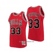 Camiseta Chicago Bulls Scottie Pippen #33 Mitchell & Ness 1997-98 Rojo