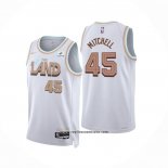 Camiseta Cleveland Cavaliers Donovan Mitchell #45 Ciudad 2022-23 Blanco
