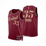 Camiseta Cleveland Cavaliers Isaac Okoro #35 Ciudad 2023-24 Rojo