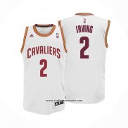 Camiseta Cleveland Cavaliers Kyrie Irving #2 Blanco