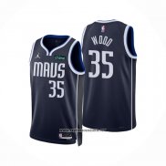 Camiseta Dallas Mavericks Christian Wood #35 Statement 2022-23 Azul