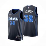 Camiseta Dallas Mavericks Dexter Dennis #38 Ciudad 2023-24 Azul