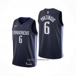 Camiseta Dallas Mavericks Kristaps Porzingis #6 Statement 2019-20 Azul