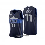 Camiseta Dallas Mavericks Luka Doncic #77 Statement Azul