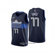 Camiseta Dallas Mavericks Luka Doncic #77 Statement Azul