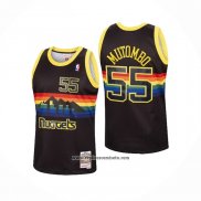 Camiseta Denver Nuggets Dikembe Mutombo #55 Retro Negro