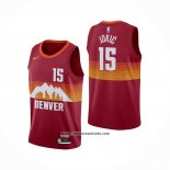 Camiseta Denver Nuggets Nikola Jokic #15 Ciudad 2020-21 Rojo