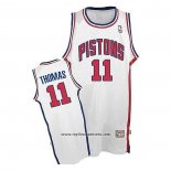 Camiseta Detroit Pistons Isiah Thomas #11 Retro Blanco