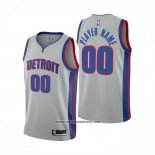 Camiseta Detroit Pistons Personalizada Statement Gris