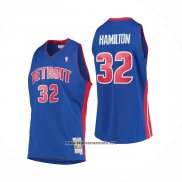 Camiseta Detroit Pistons Richard Hamilton #32 Mitchell & Ness 2003-04 Azul