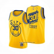 Camiseta Golden State Warriors Stephen Curry #30 Mitchell & Ness 2019-20 Amarillo