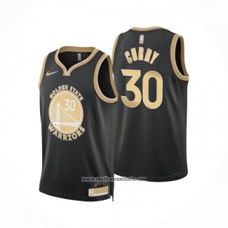 Camiseta Golden State Warriors Stephen Curry #30 Select Series Oro Negro