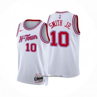 Camiseta Houston Rockets Jabari Smith JR. #10 Ciudad 2023-24 Blanco