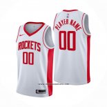 Camiseta Houston Rockets Personalizada Association 2020-21 Blanco