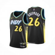 Camiseta Indiana Pacers Ben Sheppard #26 Ciudad 2023-24 Negro