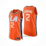 Camiseta Los Angeles Clippers Kawhi Leonard NO 2 Ciudad Authentic 2025-26 Naranja