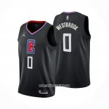 Camiseta Los Angeles Clippers Russell Westbrook #0 Statement 2022-23 Negro