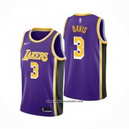 Camiseta Los Angeles Lakers Anthony Davis #3 Statement Violeta