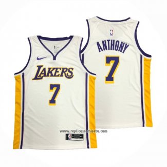 Camiseta Los Angeles Lakers Carmelo Anthony #7 Association Blanco