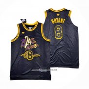 Camiseta Los Angeles Lakers Kobe Bryant #8 Black Mamba Snakeskin Negro