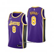 Camiseta Los Angeles Lakers Kobe Bryant #8 Statement Violeta