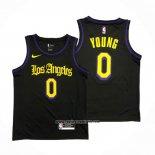 Camiseta Los Angeles Lakers Nick Young #0 Ciudad 2019-20 Negro