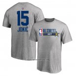 Camiseta Manga Corta All Star 2024 Nikola Jokic Gris