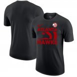 Camiseta Manga Corta Atlanta Hawks Negro