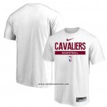 Camiseta Manga Corta Cleveland Cavaliers Practice Performance 2022-23 Blanco
